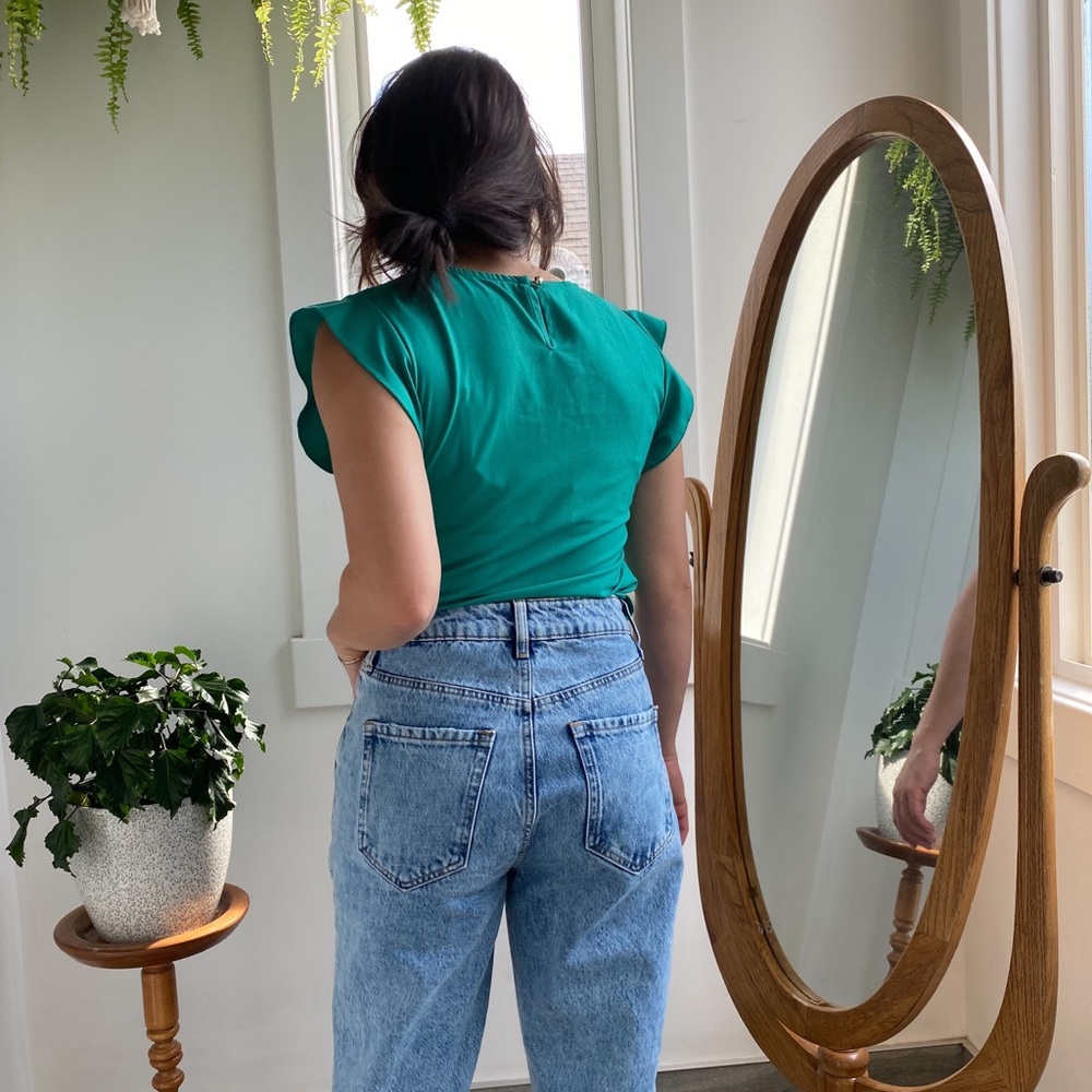 Turquoise blouse